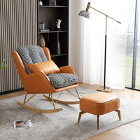 Fauteuil à bascule de luxe ModHomi pour adultes, canapé inclinable moderne, siège individuel, chaise longue paresseuse pour balcon, chambre, salon, hôtel