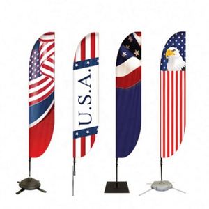 ชุดธงโฆษณากลางแจ้งแบบกำหนดเอง ธงชาติ AU USA พร้อมขาตั้งป้ายขาย ป้ายแบนเนอร์ ธงชายหาดรูปหยดน้ำ ธงชายหาดไฟเบอร์กลาส - Product Image 4