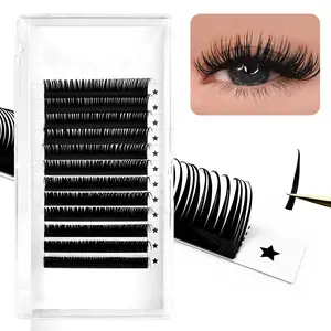 Natural And Soft Custom Private Label Lash Extension Wholesale Wet Look Eyelashes Extensions Wet Look Lashes 1 By 1 Eyelash