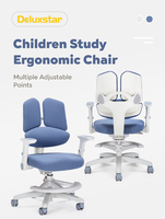 Chaise d'étude ergonomique moderne pliable de qualité supérieure pour enfants, réglable en hauteur, pivotante, idéale pour la maison, l'école, la chambre et le salon