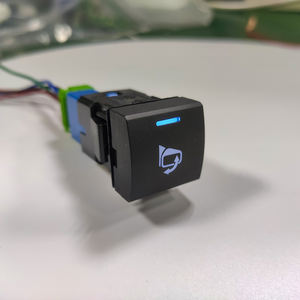 Interrupteur de feux antibrouillard à bouton poussoir LED pour tableau de bord, accessoires momentanés pour <span class=keywords><strong>Toyota</strong></span> Camry 2018, Avalon Rav4 <span class=keywords><strong>Corolla</strong></span> 2019 <span class=keywords><strong>2020</strong></span> - Product Image 3