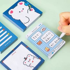 80 Sheet Self-Adhesive Square Sticky Notes Pad Cartoon Mini To-Do-List for Kids Students for Fridge Laptop Book <b>Bookmarks</b> - Product Image 3