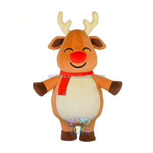 2m/2,6 m <span class=keywords><strong>de</strong></span> altura puesta en escena adulto globo <span class=keywords><strong>inflable</strong></span> mascota disfraz Navidad usable caminar ventilador incorporado dibujos animados - Product Image 1