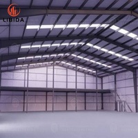 Kit de construction d'entrepôt en structure métallique, assemblage facile, ossature en acier préfabriquée pour stockage industriel
