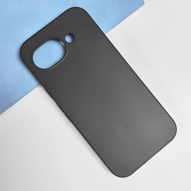 Black Matte Silicone Phone Case for Google Pixel 10a Soft TPU Cell Phone Case Protective Back Cover