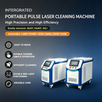 Machine de nettoyage au laser pulsé portable intégrée JPT GZ Mopa 300W 500W pour pièces automobiles, peinture, graffitis, huile