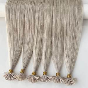 Extensiones de cabello humano virgen con punta en U, extensiones de queratina pre-fabricadas con forma de U, puntas gruesas, cabello ruso para uso en salones de belleza y uso personal. - Product Image 6