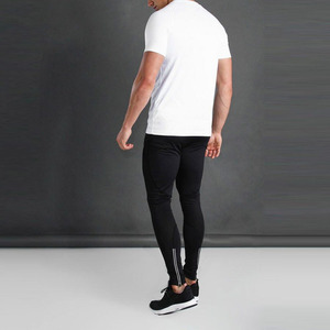 Quick Dry Moisture Wicking Running Workout Short Sleeve Men Gym T shirt High Quality Wholesale Custom Logo Men Gym T Shirts - Product Image 4