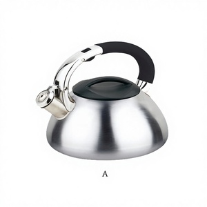 3L Zinklegierung U-förmiger Griff Edelstahl-Teekanne Schweißgeschweißter Pfeifkessel - Product Image 1