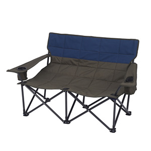 Chaise d'extérieur pliable rapide pour 2 personnes, cadre en acier au carbone, accoudoirs, portable, pliable, tissu Oxford - camping, pêche, atelier, extérieur - Product Image 2
