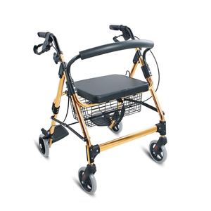 Equipo de <span class=keywords><strong>terapia</strong></span> física de cuatro ruedas de aluminio de Rollator Walker para personas mayores - Product Image 2