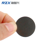 Étiquette NFC RFID anti-métal étanche 13,56 MHz avec puce NTAG213, diamètre 22 mm, taille de l'antenne pour étiquettes adhésives métalliques