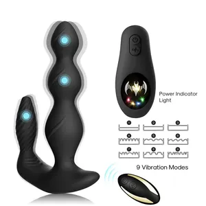 3 1 masajeador de próstata Suppliers-Estimulador de orgasmo masculino con control remoto, consolador con enchufe anal, masajeador de próstata eléctrico