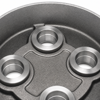 Boîtier de roulement en fonte ductile GGG50 sur mesure, usiné CNC de précision, pour engrenages de machines industrielles
