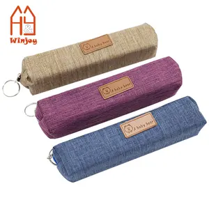 Custom pencil case durable student office pen holder organizer stationery bag with zipper for school.