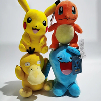 Vente en gros de peluches Pokémon de haute qualité, Gengar, Charizard, Eevee, Bulbasaur, Squirtle, peluches Pokémon