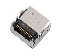 Cargador móvil de 24 pines y transferencia de datos 3,1 conector USB hembra/conector Usb-c conector de cargador rápido para ordenador portátil