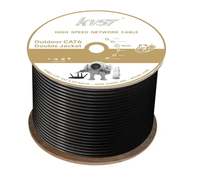 Câble Ethernet extérieur UTP CAT6 SENYE 0,57 mm avec gaine CCA, câble réseau, emballage sur bobine en bois