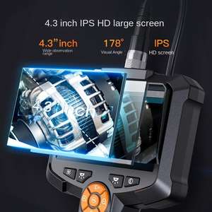 Nouvel Endoscope Industriel Portable avec Câble Rigide de 5M, Écran IPS HD de 4,3 Pouces, Mini Caméra pour Détection Automobile et Inspection de Conduites - Product Image 2