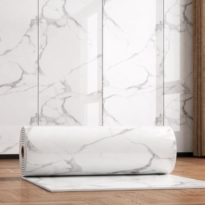Rouleau d'autocollants muraux en PVC marbré écologiques, durables et imperméables, design moderne pour salon, chambre à coucher, décoration intérieure - Product Image 4