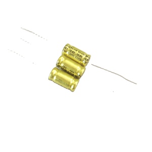 Vertikales elektroden loses NP-Gold NT durch Elektrolyt kondensator 50V 4,7 uf <span class=keywords><strong>PET</strong></span>-Kondensator Hohe Horn frequenz teilung - Product Image 1