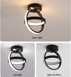 High Quality Fancy <b>Light</b> Black Flush Mounted Nordic Metal <b>Square</b> Dimmable Ceil Bedroom Indoor <b>Led</b> <b>Ceiling</b> Lamp - Product Image 6