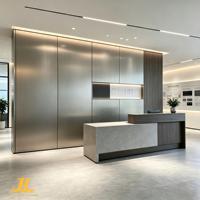 Panneau mural en bambou charbon de bois brillant haute densité, imperméable et résistant aux rayures pour la décoration murale intérieure
