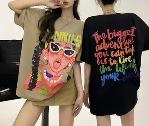 Summer Loose Oversized Women's T-shirt Short Sleeved Girl's Hip-hop T-shirt