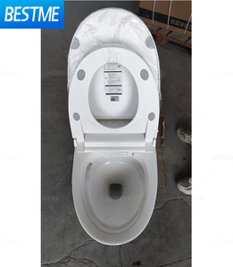 Ensemble de toilettes et d'évier à capteur d'intérieur Siège de toilette chauffant intelligent Piège en céramique S Siphonic Toilette de luxe - Product Image 4