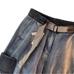 Fabricante de Ropa, Shorts de Mezclilla Vintage Lavados para <span class=keywords><strong>Hombre</strong></span>, Personalizados, al por Mayor, de Alta Calidad - Product Image 4