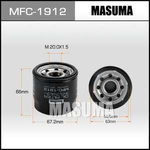 MASUMA MFC-1912 Filtre à huile en gros 119305-35151 Distributeur de pièces automobiles achat en ligne élément de filtre à huile pour 119305-35151 - Product Image 2