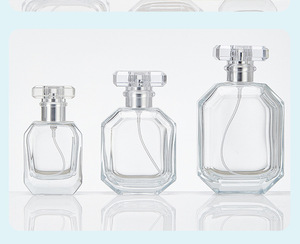 Bottiglia di profumo di <span class=keywords><strong>vetro</strong></span> Spot all'ingrosso 100ml 50ml baionetta bottiglia di <span class=keywords><strong>acqua</strong></span> Spray trasparente materiale di cristallo bottiglia poligono - Product Image 6