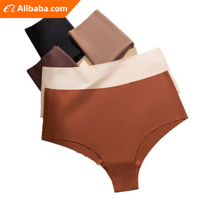 Sous-vêtements pour femmes à taille basse, sous-vêtements de sport de <span class=keywords><strong>yoga</strong></span> à séchage rapide, culottes en soie glacée, triangle lisse, sous-vêtements sexy - Product Image 1