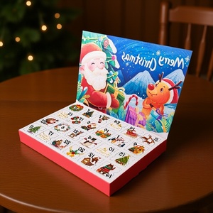 Holidaypac Noël Compte à rebours Calendrier Boîte Cadeau 24 Jours Xmas Avent Surprise Pack Avec Nourriture Jouet Boîte Aveugle pour Enfants - Product Image 3