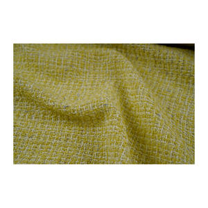 Tissu en tweed fantaisie de qualité supérieure fabriqué en Corée, jaune moutarde, or pâle métallisé, texture fantaisie, tissu textile tissé sur mesure OEM & ODM - Product Image 4