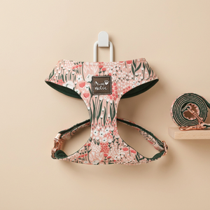 Luxury Comfortable Cotton Floral Cat Harness <b>Dog</b> Harness Adjustable Small Breed Cute Design Buckle Closure for Cats and <b>Dogs</b> OEM - Product Image 1