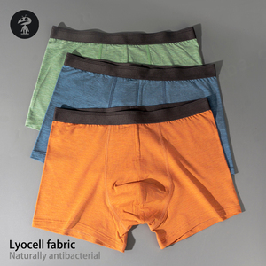 Ropa interior Premium para hombre, Calzoncillos Bóxer sólidos, transpirables, suaves, que absorben la humedad, bolsa sin moscas, ropa interior bóxer de Lyocell para hombres - Product Image 2
