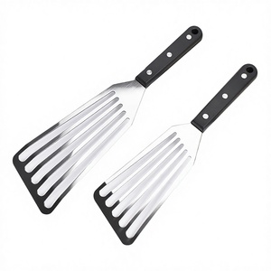 Espátula Ranurada de Acero Inoxidable con Mango de PP Resistente al Calor, Apta para Lavavajillas, Microondas y Horno, Sostenible, OEM - Product Image 3