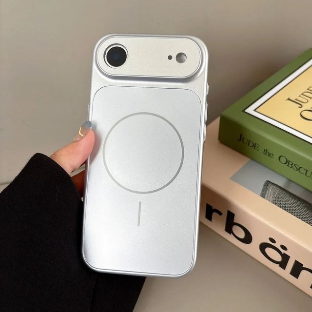 Glass Large Window AG Nano Frosted Phone Case for IPhone 17 Air 16 15 14 13 Pro Max Magnetic Charge Cover CHAOYIDIAN