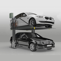 Système de levage de voitures à double étage 2 poteaux avec conception de carport, capacité de charge de 2500 kg pour usage commercial