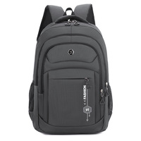 Sac à dos pour ordinateur portable de voyage d'affaires multi-poches avec bandoulière rembourrée en forme de S en tissu Oxford imperméable