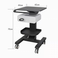 Chariot pliable moderne en aluminium robuste à 4 roues, écologique et stable, pour spa, esthétique, salon de beauté, appareil facial, salle de bain
