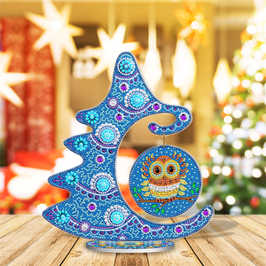 Cuadro <span class=keywords><strong>de</strong></span> búho azul con diamantes para niños, Decoración <span class=keywords><strong>de</strong></span> mesa, arte, regalo <span class=keywords><strong>de</strong></span> <span class=keywords><strong>Navidad</strong></span>, pintura <span class=keywords><strong>de</strong></span> árbol <span class=keywords><strong>de</strong></span> <span class=keywords><strong>Navidad</strong></span>, 5d - Product Image 4