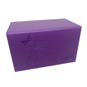 Caja de almacenamiento de cuero Yugioh para cartas, estuche de almacenamiento para juegos de mesa y dados - Product Image 1