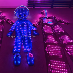 Costume de robot sur échasses lumineux en tissu fait main, idéal pour les fêtes à thème, accessoires de danse lumineux, <span class=keywords><strong>mascotte</strong></span>, vente en gros à prix d'usine - Product Image 3