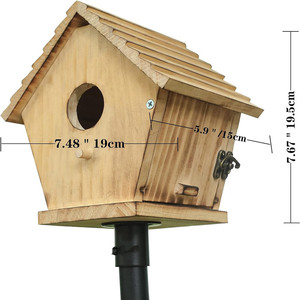 Aangepaste Groothandel Van Verschillende Stijlen Van Houten Vogelhuisjes Geschikt Voor Outdoor Bekijken Van Vogels In Houten Vogelhuisjes - Product Image 2
