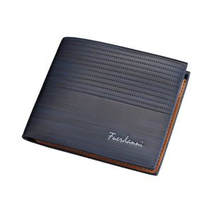 Wholesale Custom Trifold <b>Men's</b> <b>Wallet</b> Credit Card Holder Leather Slim Simple <b>Men's</b> <b>Wallet</b> Card Holder <b>Wallet</b> - Product Image 4