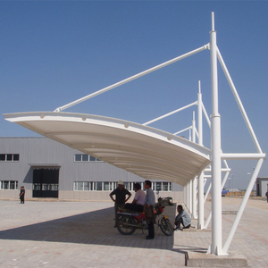 New Design PVDF Pull Rod Carport Garage Shed <b>Canopy</b> <b>Tent</b> Steel Structure Tensile Membrane Roof Fire Resistant Eco Friendly Pull - Product Image 6