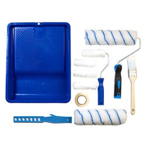 BIYU 9 pouces plateau bleu Premium industriel bricolage ménage <span class=keywords><strong>peinture</strong></span> <span class=keywords><strong>rouleau</strong></span> brosse accessoires Kit OEM Polyester pour le <span class=keywords><strong>nettoyage</strong></span> à domicile - Product Image 1