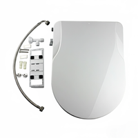 Siège de bidet premium non électrique pour la maison, installation facile DIY, pression d'eau réglable, couvercle anti-choc en forme de D